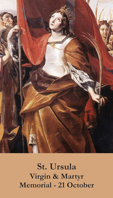 St. Ursula Prayer Card